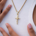 Crucifix Cross Pendant in Yellow Gold
