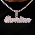 Custom Name Plate Two-Tone Script Font
