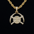 Denver Nuggets Official NBA Micro Logo Pendant in Yellow Gold