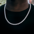 Iced Cushion Cut Tennis Chain