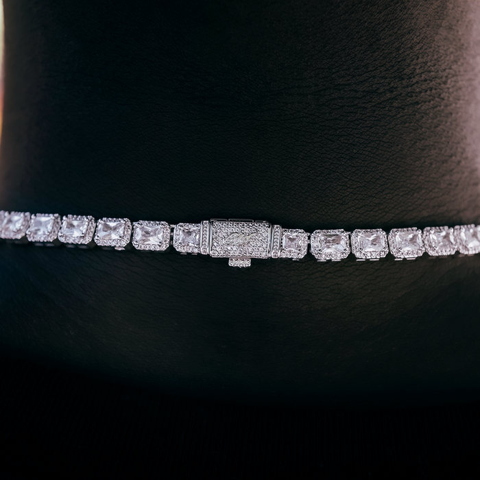 Iced Cushion Cut Tennis Chain