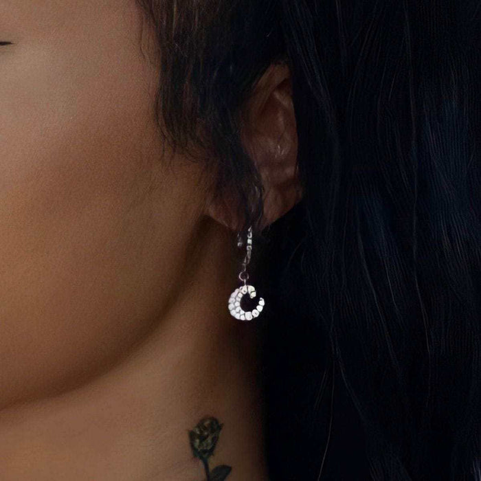 Diamond Script Lowercase Font Earring - Single - The GLD Shop