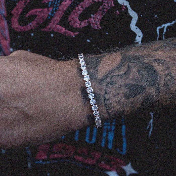 Round Cut Tennis Bracelet in Rose Gold - 5mm - The GLD Shop