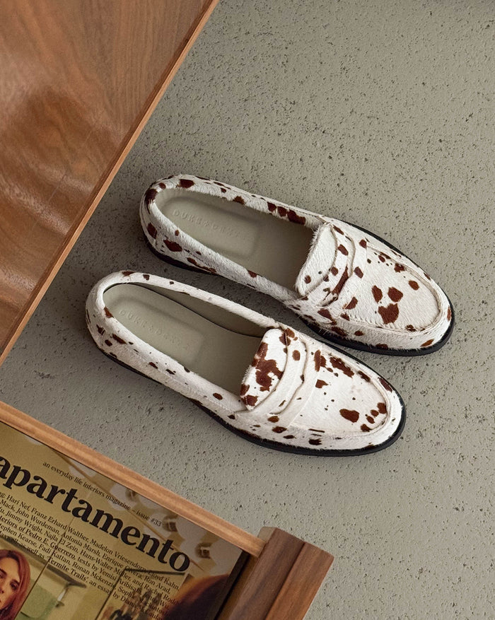 Duke + Dexter Wilde Pony Loafer onfeet