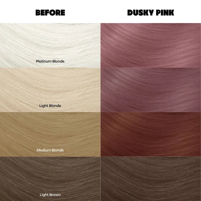 Dusky Pink (Grey Pink) - Semi-Permanent Hair Dye - Crazy Color