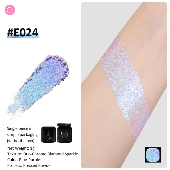 E024 (Blue/Purple Duochrome) - Single Eyeshadow - Cheeryep