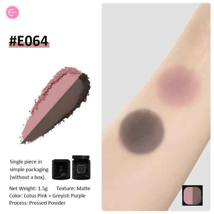 E064 (Pink & Grey) - Single Eyeshadow - Cheeryep