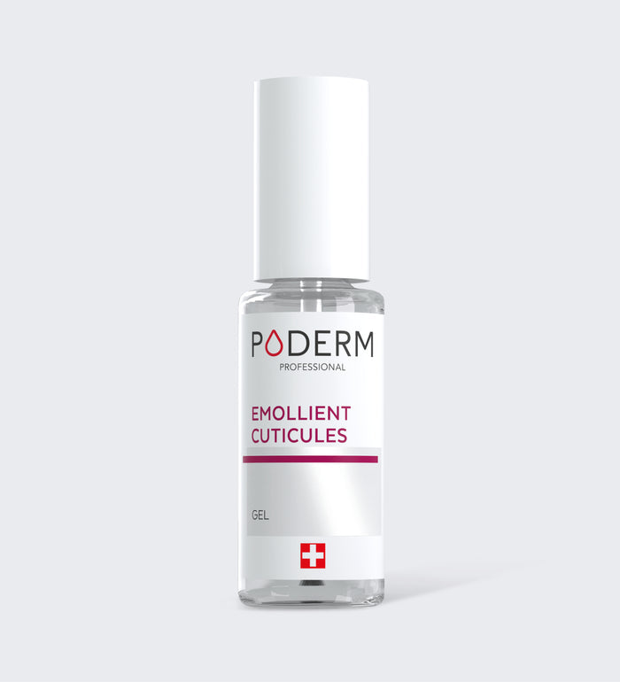 Gel émollient cuticules Poderm flacon applicateur pour ramollir les cuticules