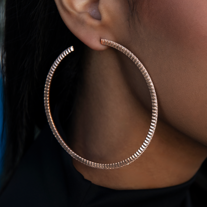 18k Rose Gold Plated / Rose Gold / Extra Large