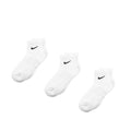 Nike	Everyday Cushioned Ankle Socks 3 Pack (White / Black)