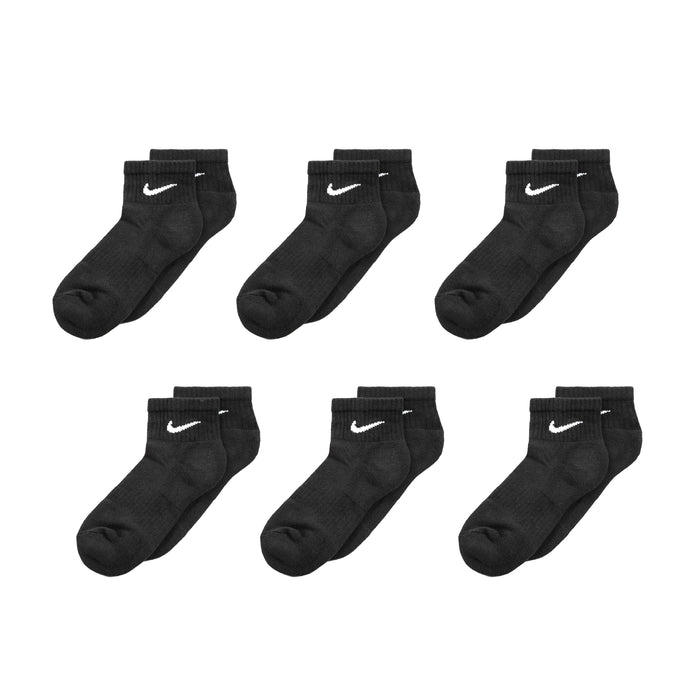 Nike	Everyday Cushioned Ankle Socks 6 Pack (Black / White)