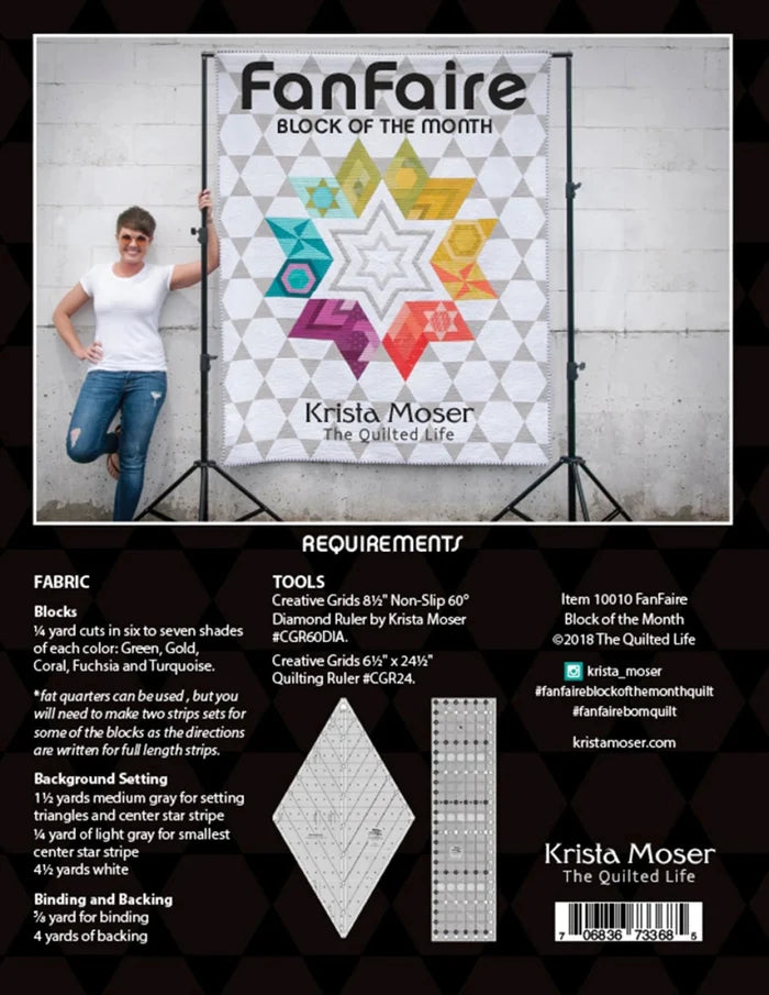 FanFaire Block Of The Month (TQL10010) - Maple Leaf Quilting Company Ltd.