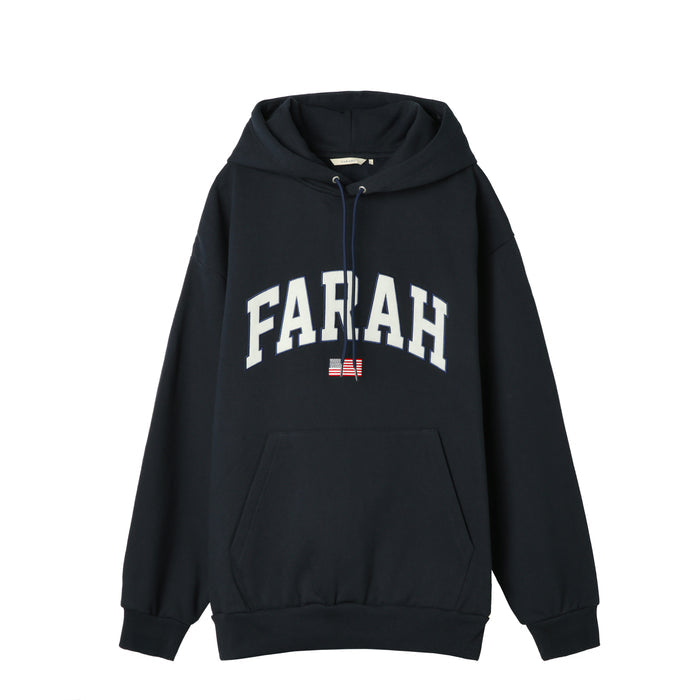 Farah Japan Embroidered Patch Logo Hoodie College Logo