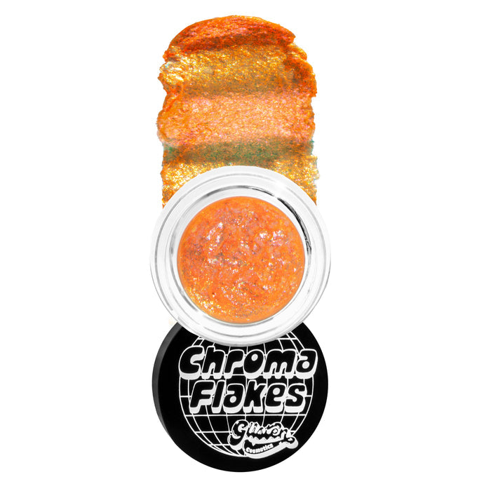Flame Chroma Flakes (Orange) - Duochrome Pigment - Glisten Cosmetics