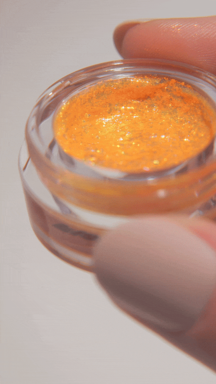 Flame Chroma Flakes (Orange) - Duochrome Pigment - Glisten Cosmetics