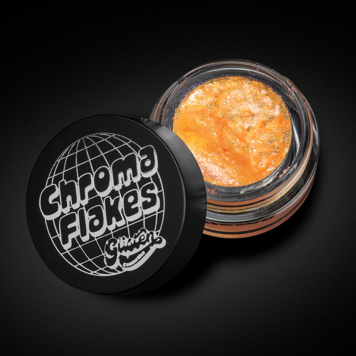 Flame Chroma Flakes (Orange) - Duochrome Pigment - Glisten Cosmetics