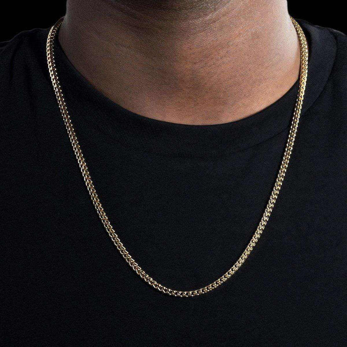 Franco Chain in Yellow Gold - 3mm - The GLD Shop