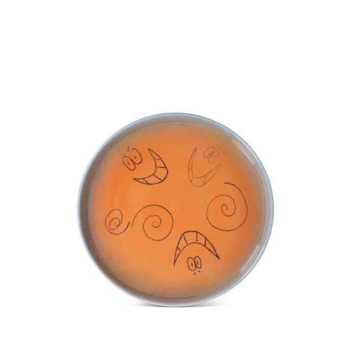 Frizbee Ceramics Baby Plate (Water Orange Gradient Sketch)