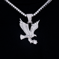 GLD Eagle Pendant in White Gold