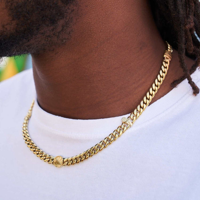Golden State Warriors 8MM Miami Cuban Chain - Gold
