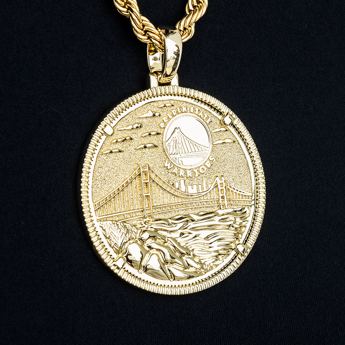 Golden State Warriors Official NBA Coin Pendant