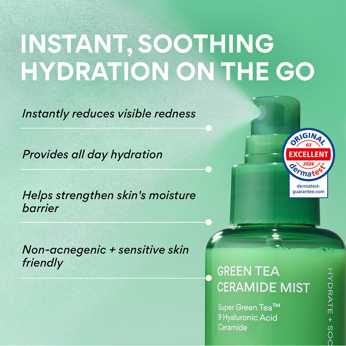 Green Tea Ceramide Mist benefits list
