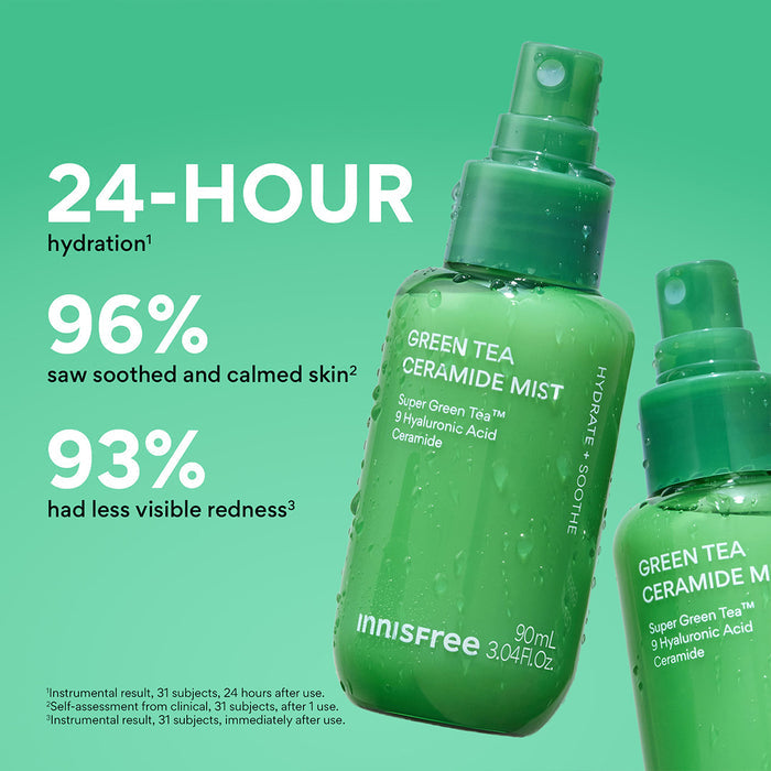 Green Tea Ceramide Mist claims list