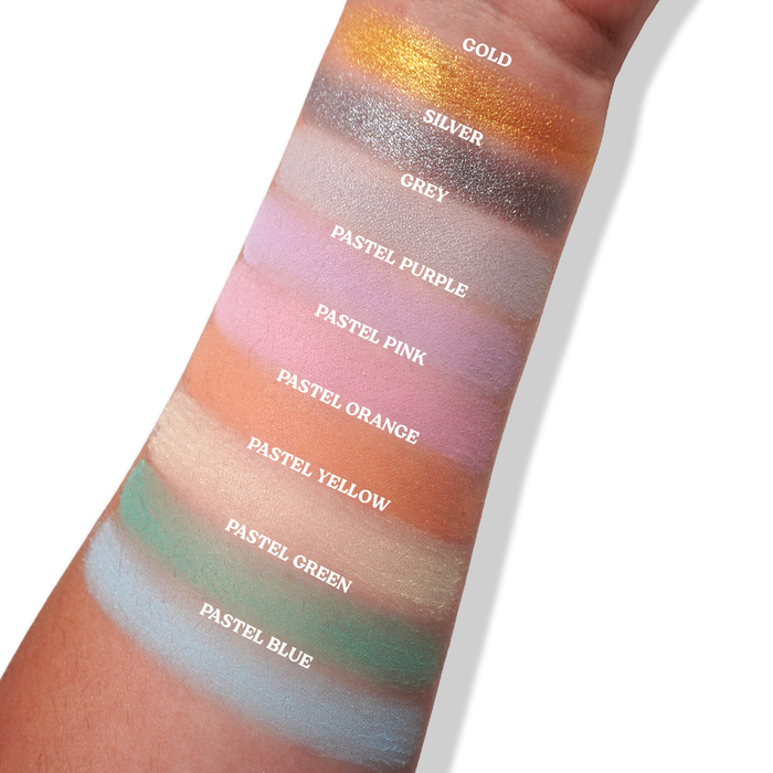 Grey Spectra Set - Colourful Pressed Powder - Glisten Cosmetics
