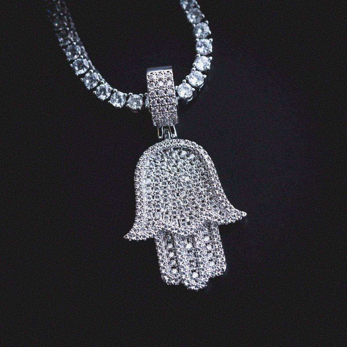 Hamsah Pendant in White Gold - The GLD Shop