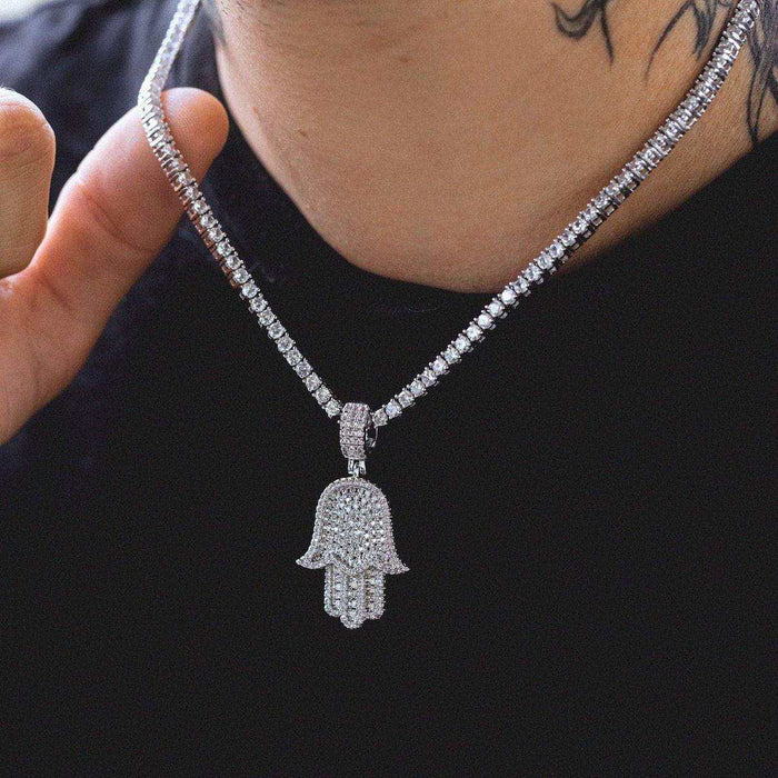 Hamsah Pendant in White Gold - The GLD Shop
