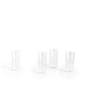 HAY Angle Glass-Set of 4 Tall 13cm (Clear) onfeet