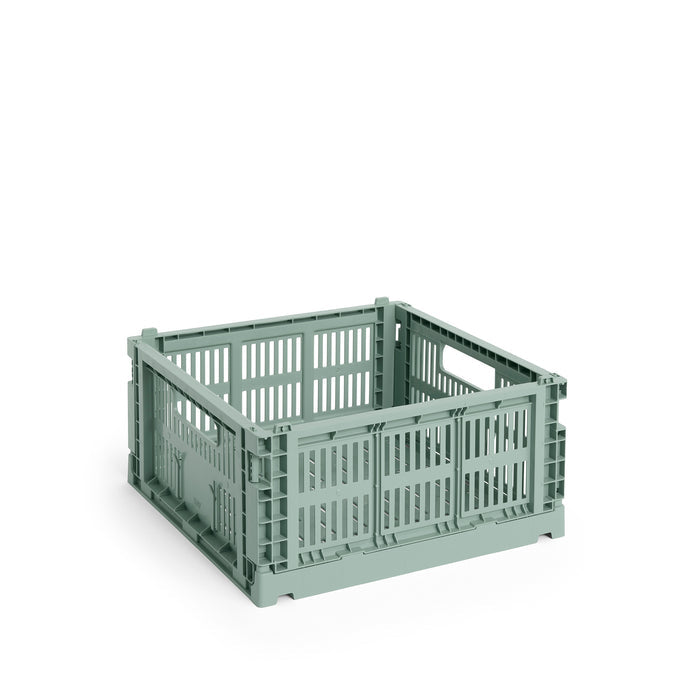 HAY Colour Crate Medium Square (Sage Green)
