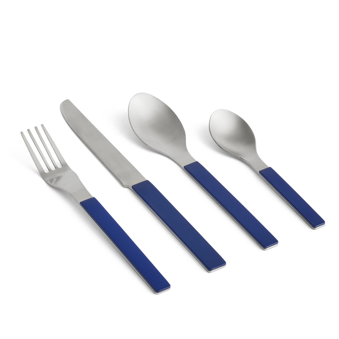 HAY MVS Cutlery Set of 4 (Dark Blue) onfeet