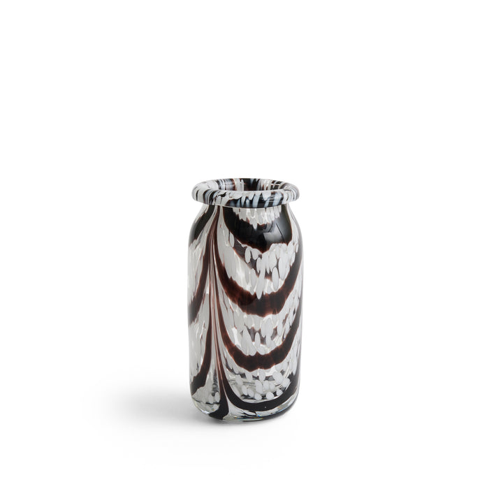 HAY Splash Vase Roll Neck X-Small (Coffee / White)
