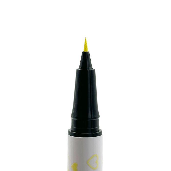 Heart Yellow Spectra Pen - Stamp & Eyeliner Pen - Glisten Cosmetics