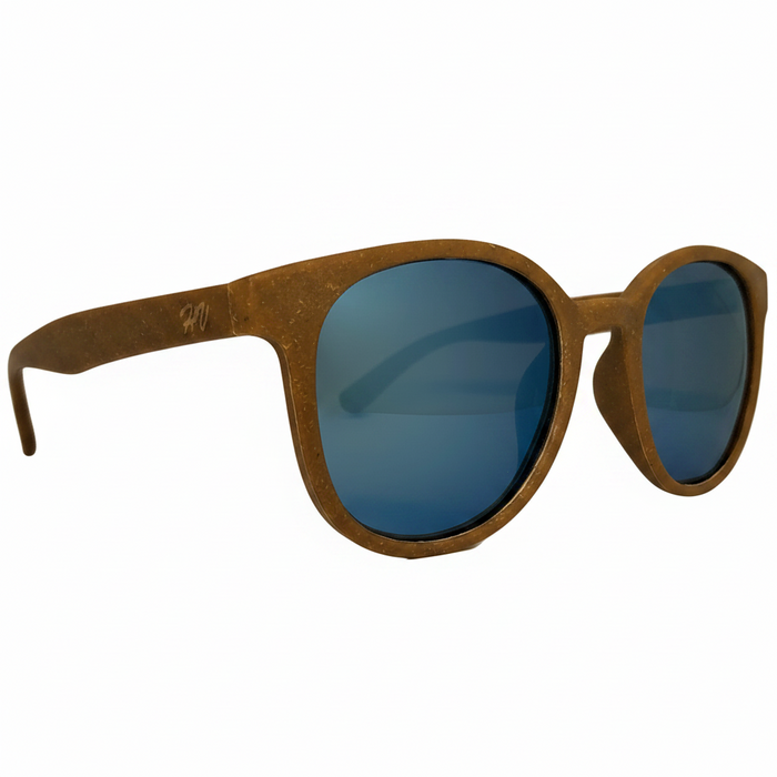 Hera hemp sunglasses, angled view