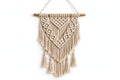 HomeSmithy Handmade Boho Macrame Wall Hanging - Beige Cotton Wall Decor - Modern Wall Art