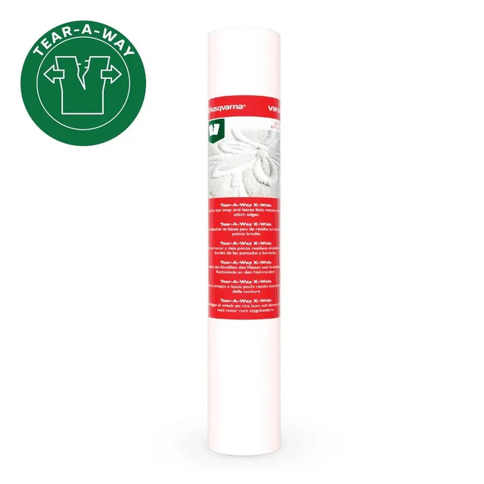 HUSQVARNA® VIKING® Tear - a - Way Extra Wide Stabilizer 24" x 10 Yards - Maple Leaf Quilting Company Ltd.
