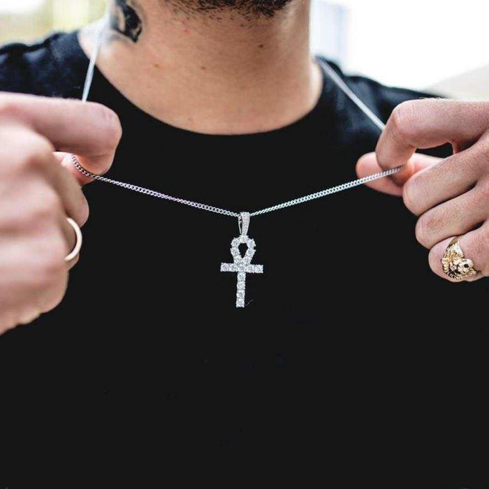 White Gold Ankh - The GLD Shop