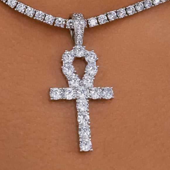 Ankh Cross in White Gold - The GLD Shop