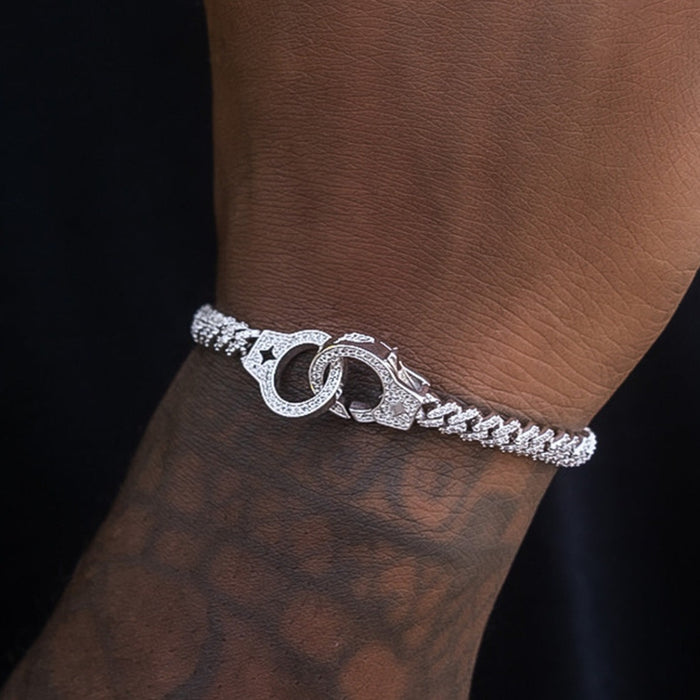 Iced Handcuff Bracelet