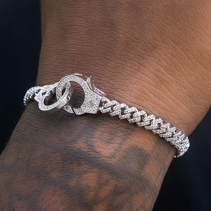 Iced Handcuff Bracelet