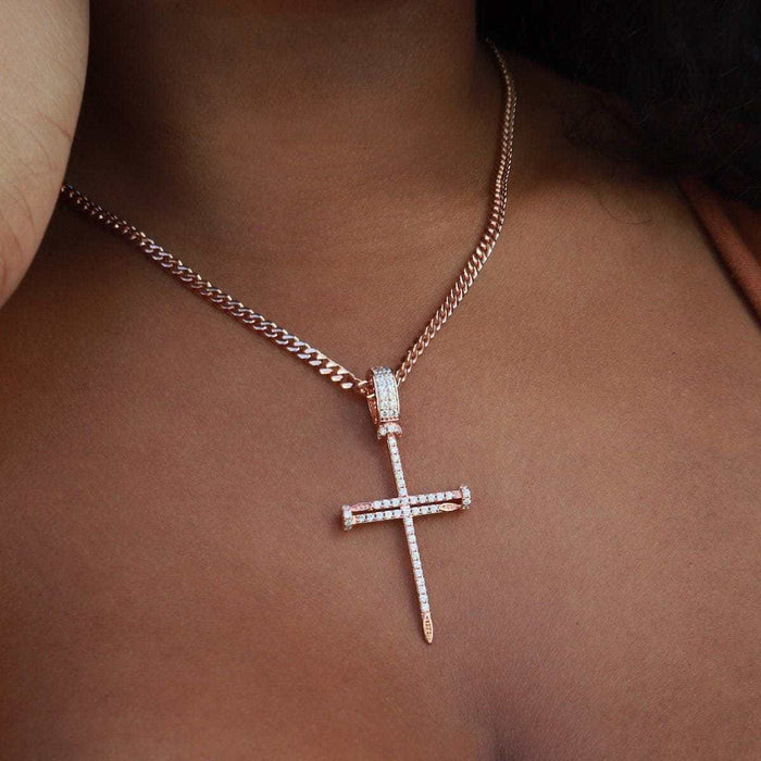 Nail Cross in Rose Gold - The GLD Shop