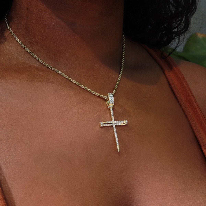 Nail Cross in Yellow Gold - The GLD Shop