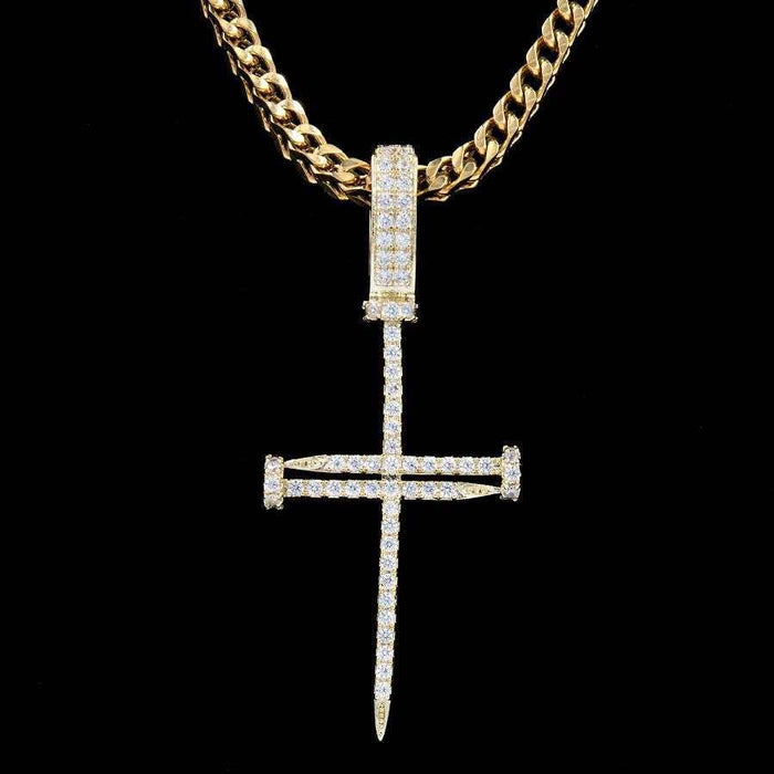 Nail Cross in Yellow Gold - The GLD Shop