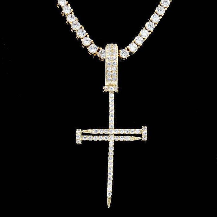 Nail Cross in Yellow Gold - The GLD Shop