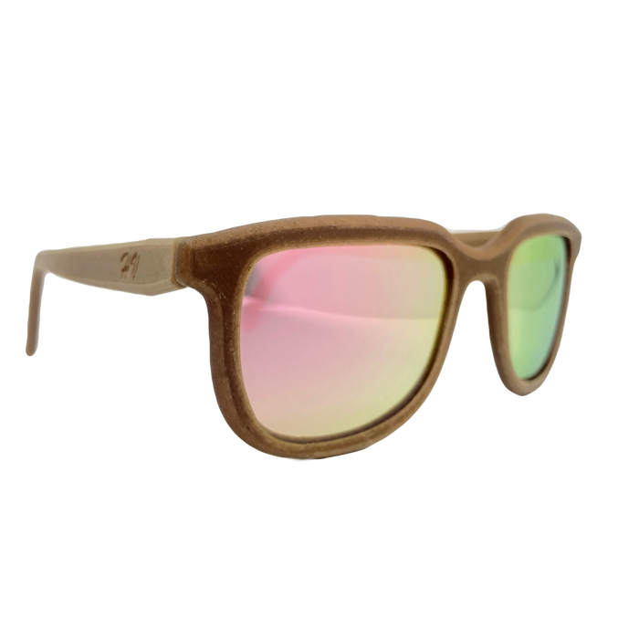 Iris hemp sunglasses with Tahitian Pearl iridescent lenses