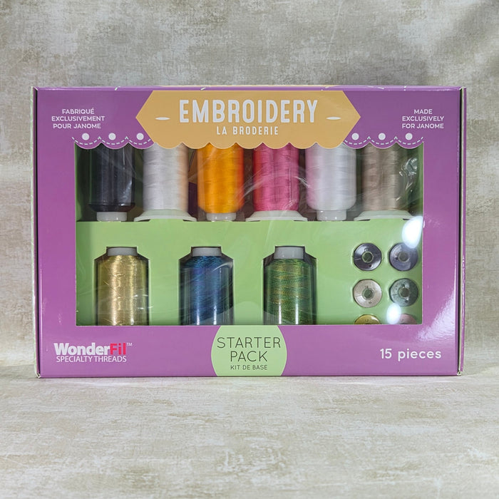 Janome Wonderfil Embroidery Starter Pack - Maple Leaf Quilting Company Ltd.