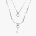 Key to my Heart Set in White Gold