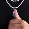 Koi Pendant - White Gold - The GLD Shop